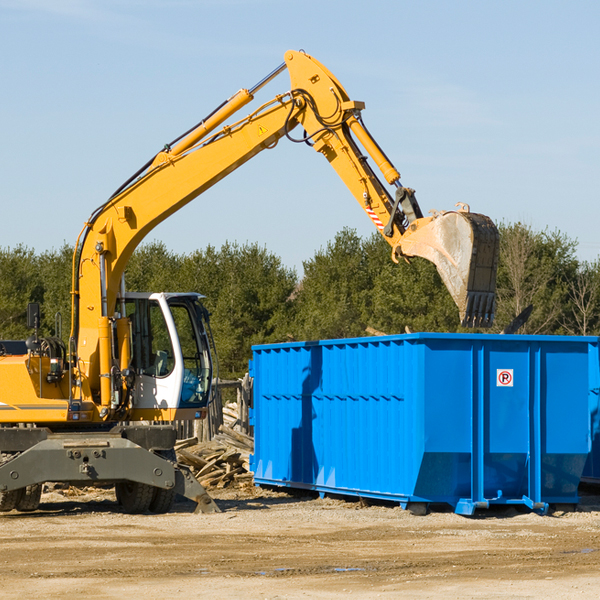 can i choose the location where the residential dumpster will be placed in Shady Valley